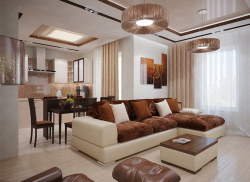 Modern oturma odası tasarımı - iç fikirler fotoğraf
