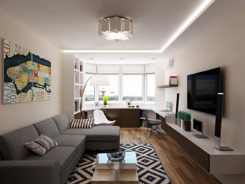 Modern oturma odası tasarımı - iç fikirler fotoğraf