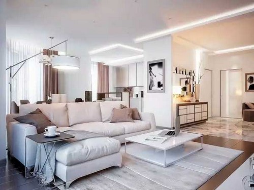 Modern oturma odası tasarımı - iç fikirler fotoğraf