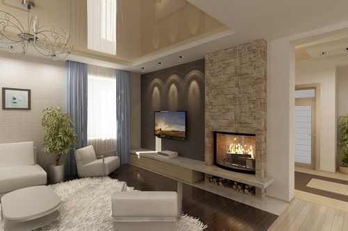 Modern oturma odası tasarımı - iç fikirler fotoğraf