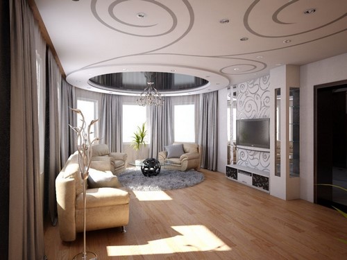 Modern oturma odası tasarımı - iç fikirler fotoğraf