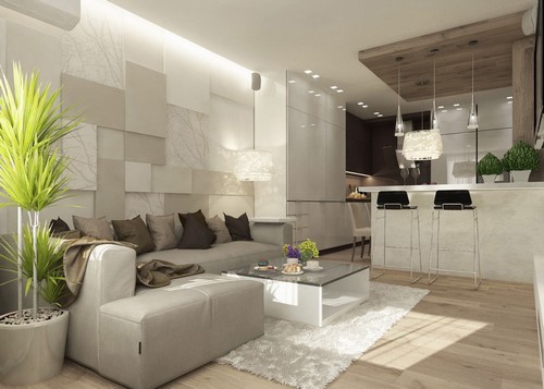 Modern oturma odası tasarımı - iç fikirler fotoğraf