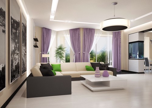 Modern oturma odası tasarımı - iç fikirler fotoğraf