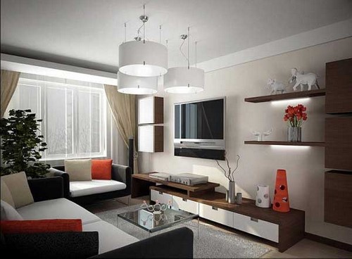 Modern oturma odası tasarımı - iç fikirler fotoğraf