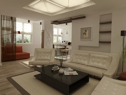 Modern oturma odası tasarımı - iç fikirler fotoğraf