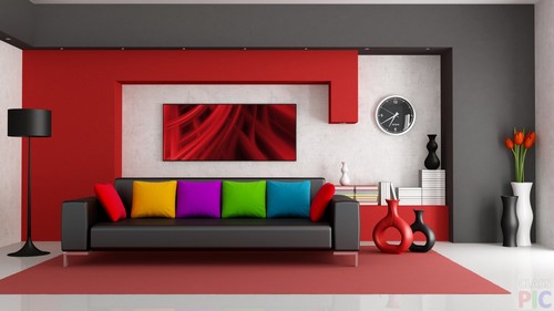 Modern oturma odası tasarımı - iç fikirler fotoğraf