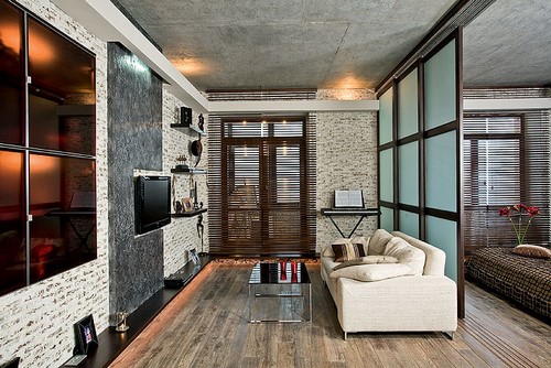 Modern oturma odası tasarımı - iç fikirler fotoğraf