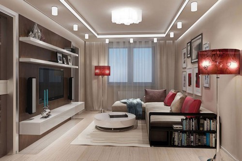 Modern oturma odası tasarımı - iç fikirler fotoğraf