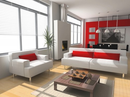 Modern oturma odası tasarımı - iç fikirler fotoğraf