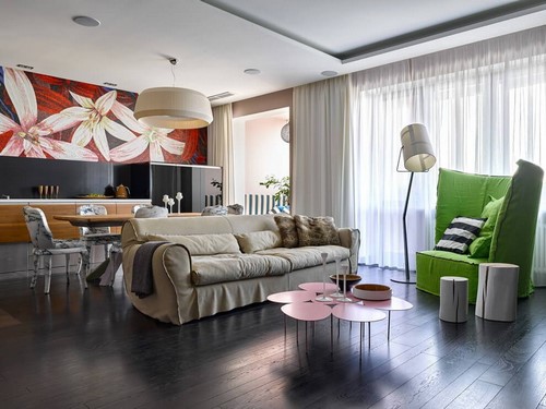Modern oturma odası tasarımı - iç fikirler fotoğraf