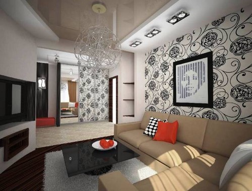 Modern oturma odası tasarımı - iç fikirler fotoğraf