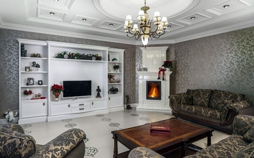 Modern oturma odası tasarımı - iç fikirler fotoğraf