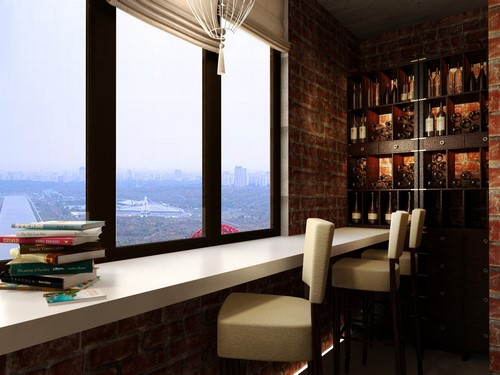 Loggia tasarımı - bir loggia düzenleme fikrinin fotoğrafı