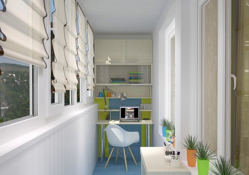 Loggia tasarımı - bir loggia düzenleme fikrinin fotoğrafı