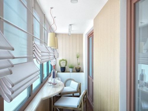 Loggia tasarımı - bir loggia düzenleme fikrinin fotoğrafı