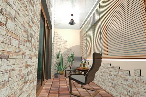 Loggia tasarımı - bir loggia düzenleme fikrinin fotoğrafı