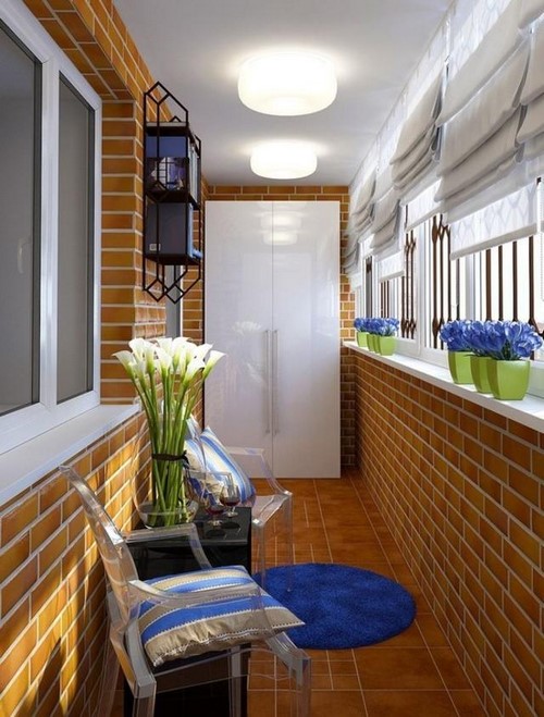 Loggia tasarımı - bir loggia düzenleme fikrinin fotoğrafı