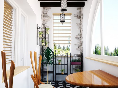 Loggia tasarımı - bir loggia düzenleme fikrinin fotoğrafı