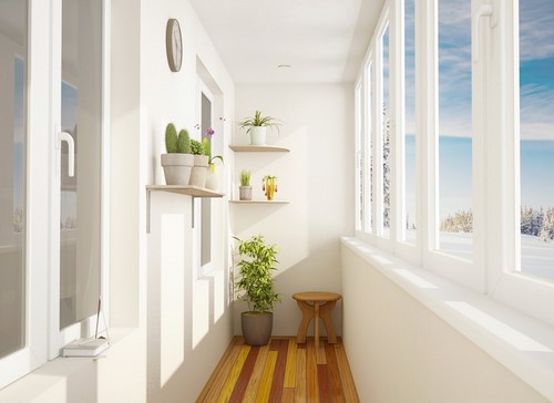 Loggia tasarımı - bir loggia düzenleme fikrinin fotoğrafı