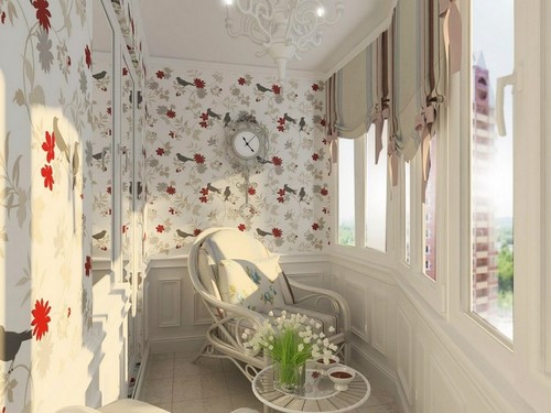 Loggia tasarımı - bir loggia düzenleme fikrinin fotoğrafı