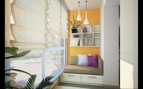 Loggia tasarımı - bir loggia düzenleme fikrinin fotoğrafı
