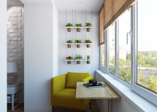 Loggia tasarımı - bir loggia düzenleme fikrinin fotoğrafı
