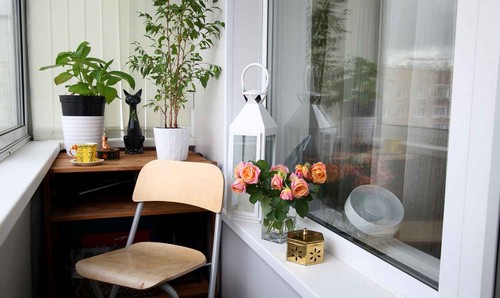 Loggia tasarımı - bir loggia düzenleme fikrinin fotoğrafı
