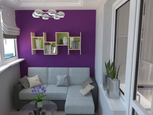 Loggia tasarımı - bir loggia düzenleme fikrinin fotoğrafı