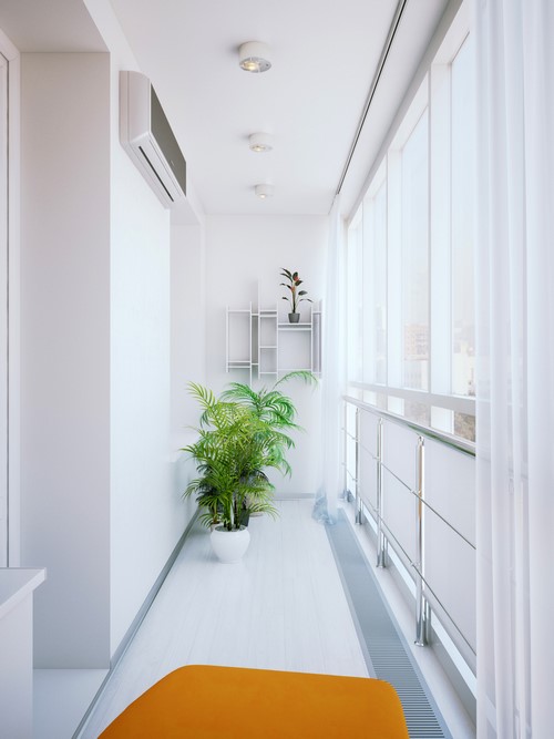 Loggia tasarımı - bir loggia düzenleme fikrinin fotoğrafı