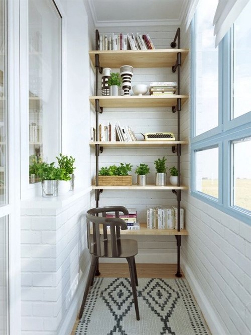 Loggia tasarımı - bir loggia düzenleme fikrinin fotoğrafı