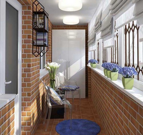 Loggia tasarımı - bir loggia düzenleme fikrinin fotoğrafı