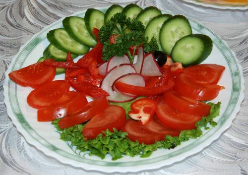Güzel sebze dilimleme - fotoğraf tasarım fikirleri