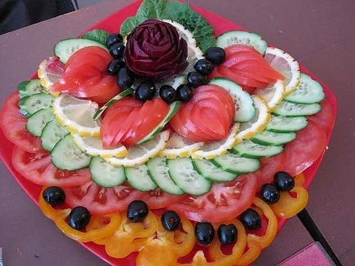 Güzel sebze dilimleme - fotoğraf tasarım fikirleri