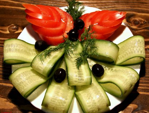 Güzel sebze dilimleme - fotoğraf tasarım fikirleri