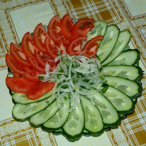 Güzel sebze dilimleme - fotoğraf tasarım fikirleri