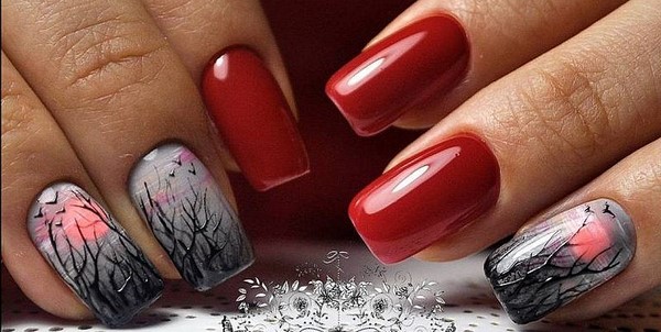مانيكير غير عادي لجميع القديسين 2019: أفكار تصميم مسمار مذهلة في الصورة