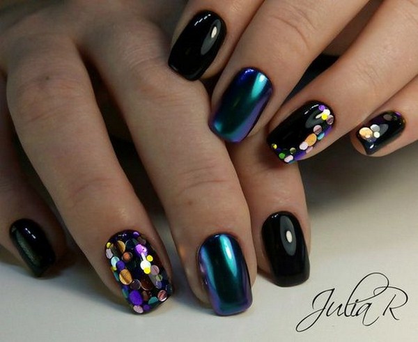 Lussuosa manicure nera 2025-2026 - tendenze della moda e novità
