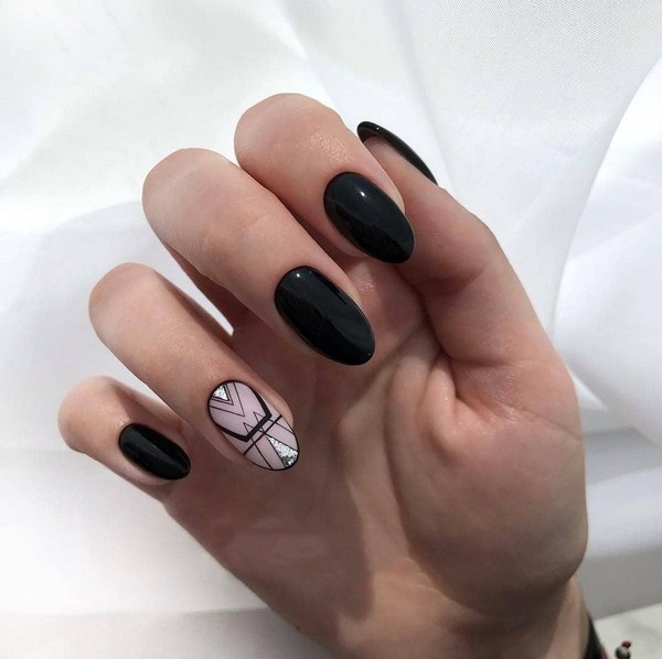 Lussuosa manicure nera 2025-2026 - tendenze della moda e novità